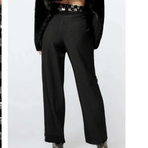 Kate Hewko Sequin Checker Dress Pants - Picture 3 of 3